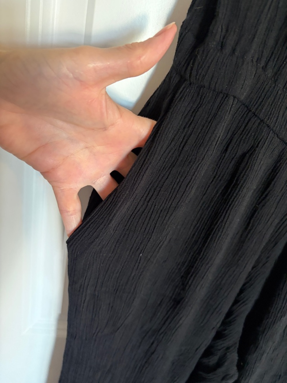 Elan Black Spaghetti-Strap Jumpsuit Size Medium - Picture 6 of 6
